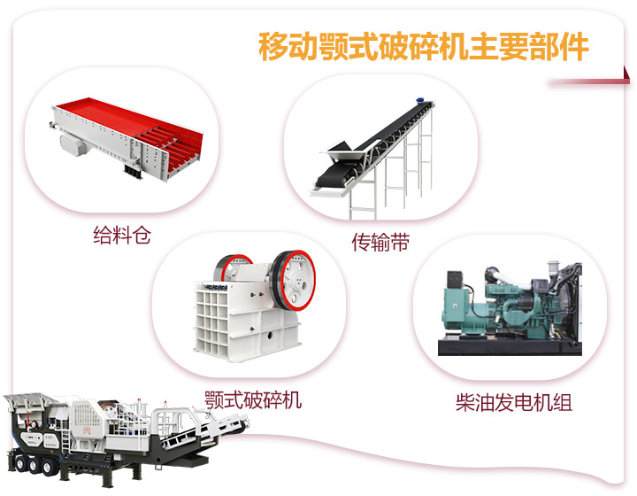 小型移動顎式破碎車一體式生產(chǎn)，占地面積小